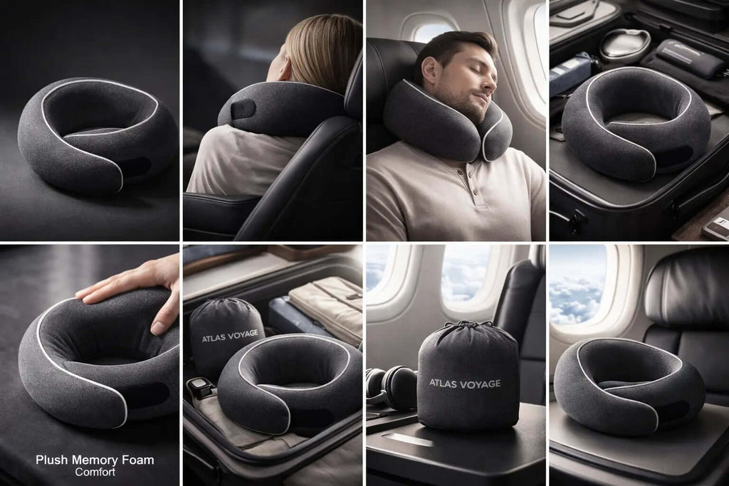 Atlas Voyage Memory Foam Travel Pillow Atlas Voyage